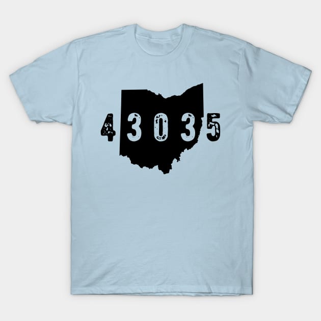 43035 Zip Code Lewis Center Columbus Ohio T-Shirt by OHYes